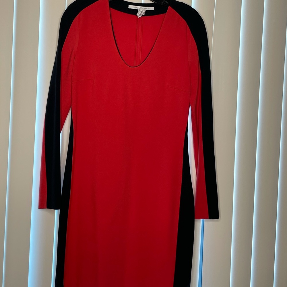 Red Dian Von Furstenberg Dress